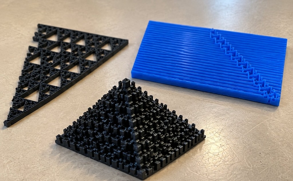 3D-printed cellular automata samples