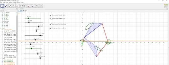 Mechanism geometry in GeoGebra